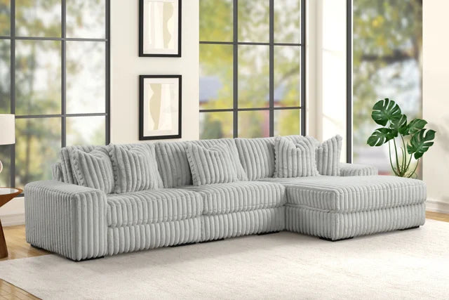 SUNDAY2 Gray 3PC Sectional