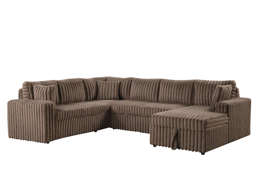 Forever Mocha Sectional With Pull-Out Bed **NEW ARRIVAL