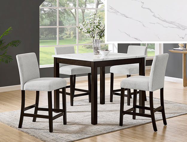 LENNON COUNTER HT SET-BROWN