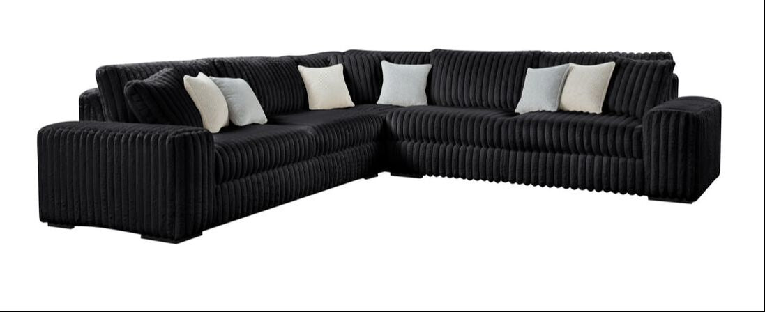 (MARSHMALLOW Black OVERSIZED Sectional