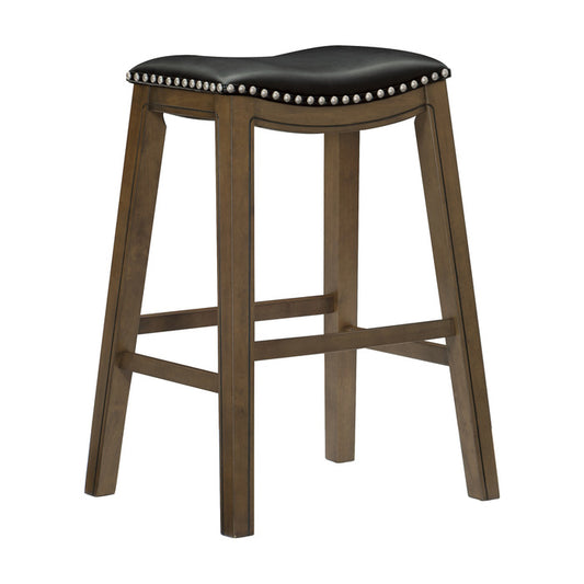 5682BLK-29 29 Pub Height Stool, Black - Set of 2