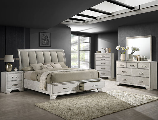 Jaymes White 5 Piece Bedroom Set