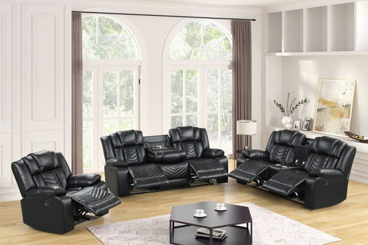 Ace Black - 3PC Reclining Set