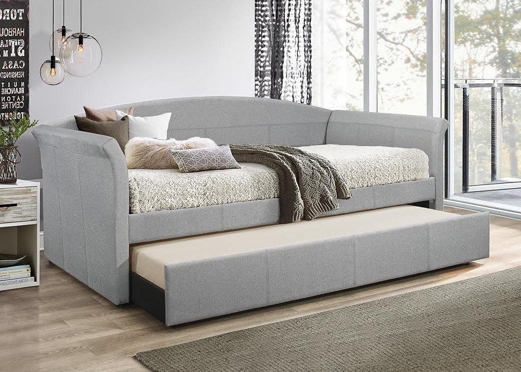Gray Daybed with Trundle