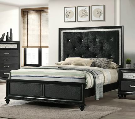 Lila Black 5 Piece Bedroom Set