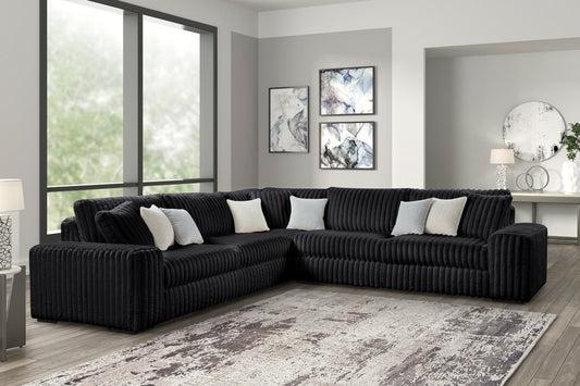(MARSHMALLOW Black OVERSIZED Sectional
