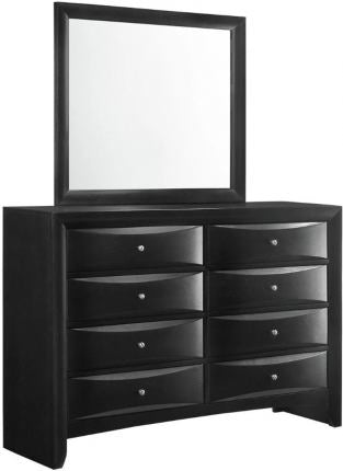 Emily Black 5 Piece Bedroom Set