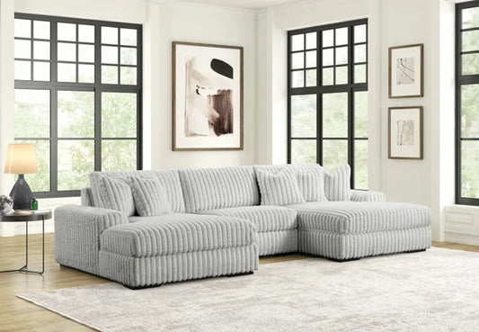 XL SUNDAY2 - Gray 3PC Sectional