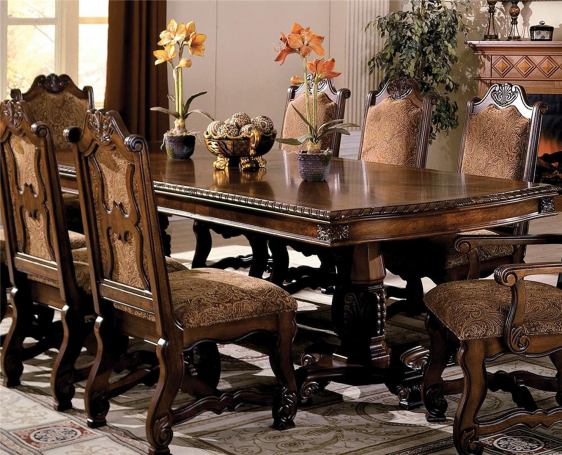 7 Piece Chocolate Dining Set