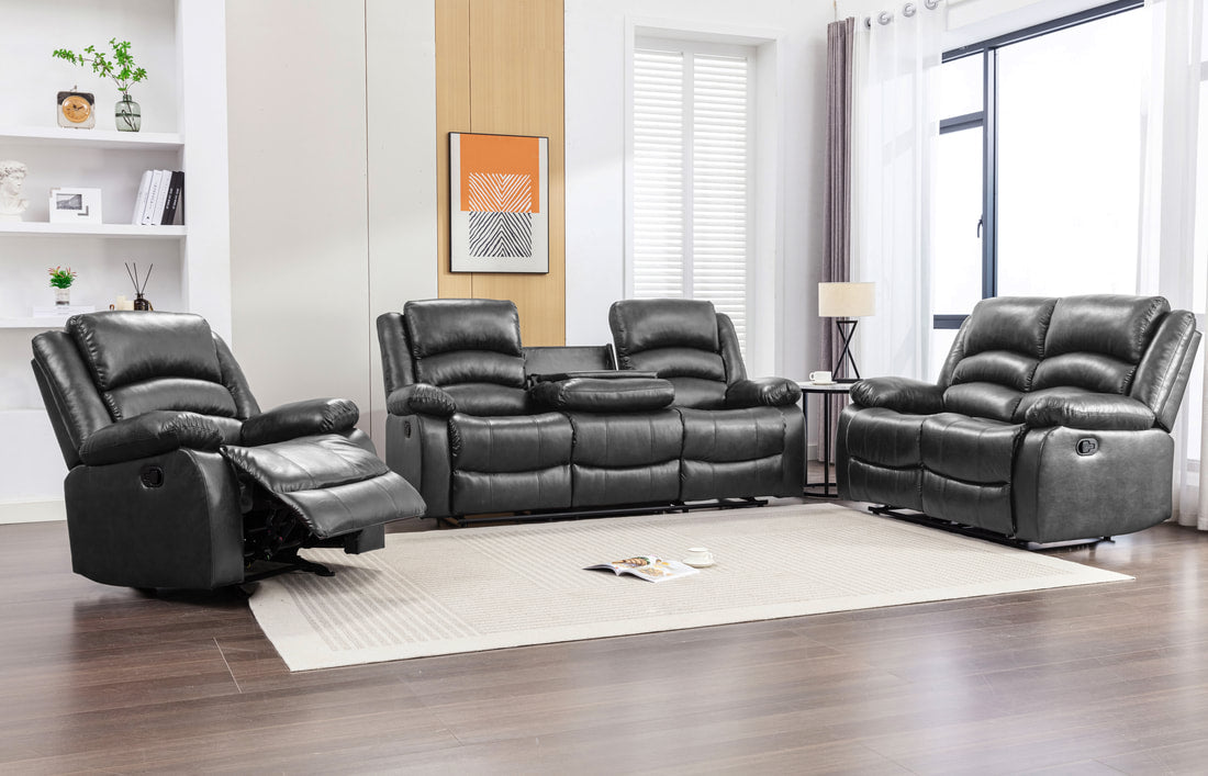 Dynamo2-BLACK 3PC Reclining Set