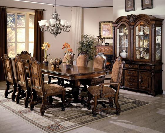 7 Piece Chocolate Dining Set