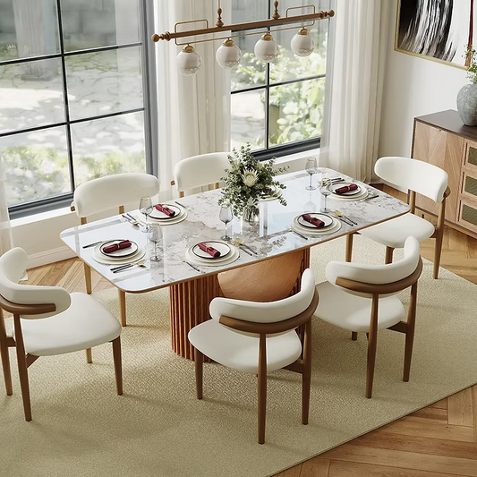 Silvo 79" Table (Glossy White)