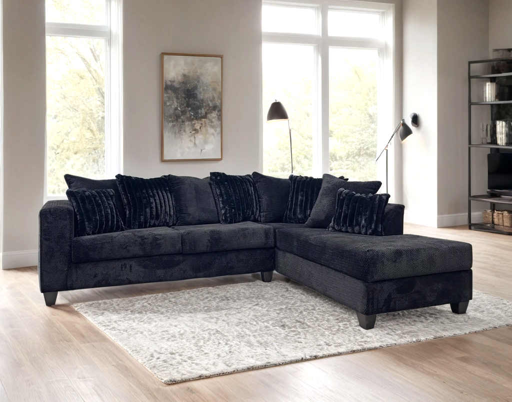 410 Sectional Black