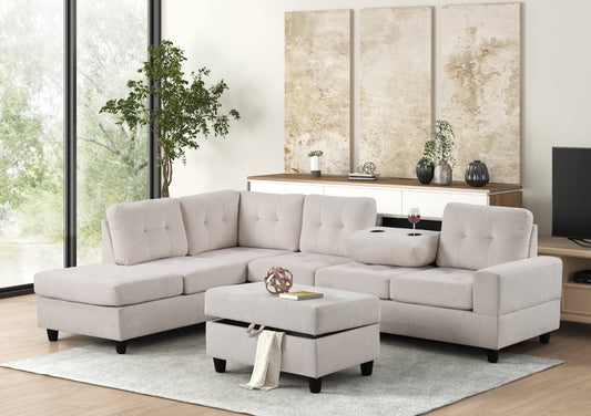 45 Heights Reversible Sectional + Ottoman Set