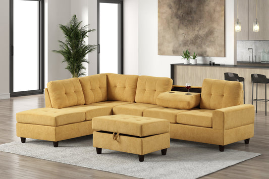 47 Heights Reversible Sectional + Ottoman Set