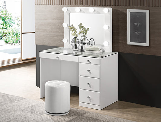 MORGAN/LUXO VANITY WHITE