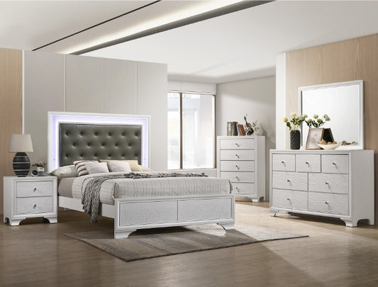 Lyssa White 5 Piece Bedroom Set