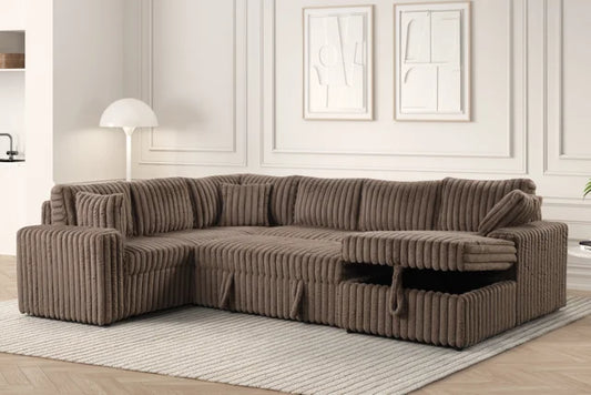 Forever Mocha Sectional With Pull-Out Bed **NEW ARRIVAL