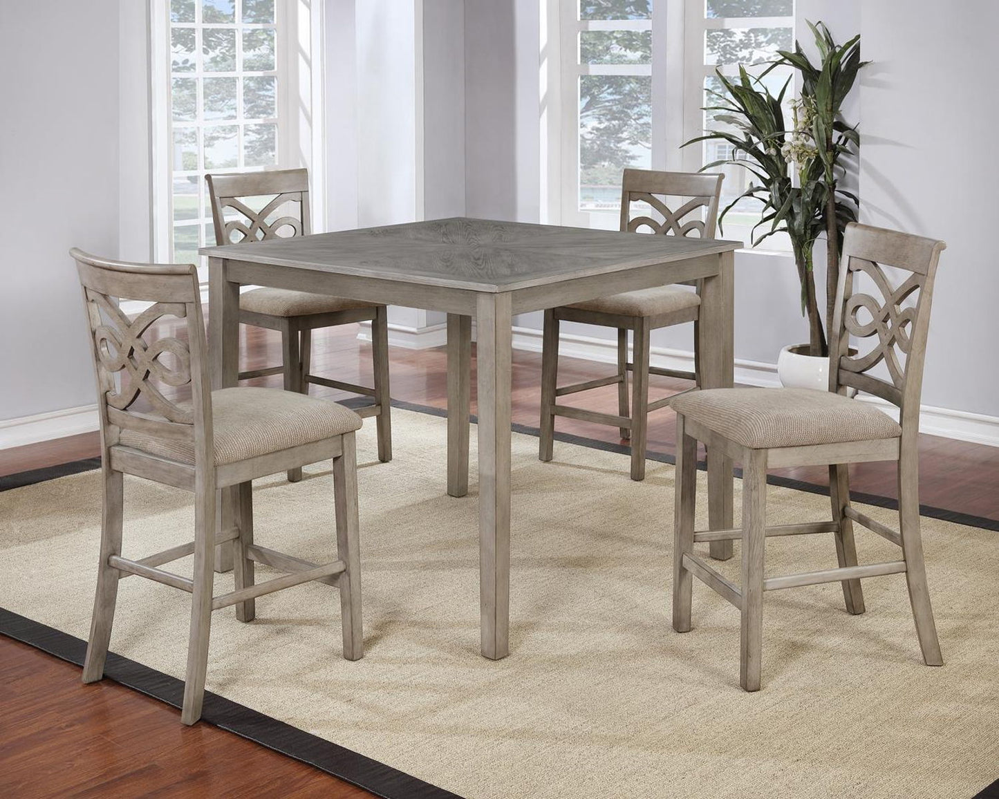 Bradford Counter Height 5 Piece Set