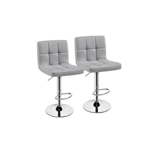 Gray Adjustable Barstool