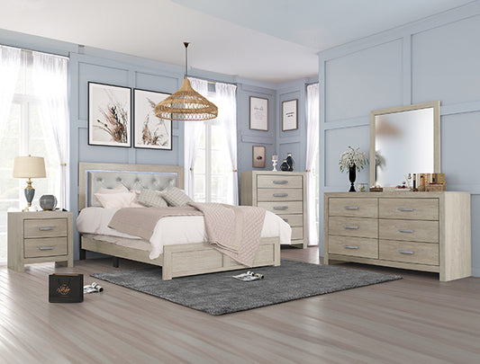 Jaylen White 5 Piece Bedroom Set