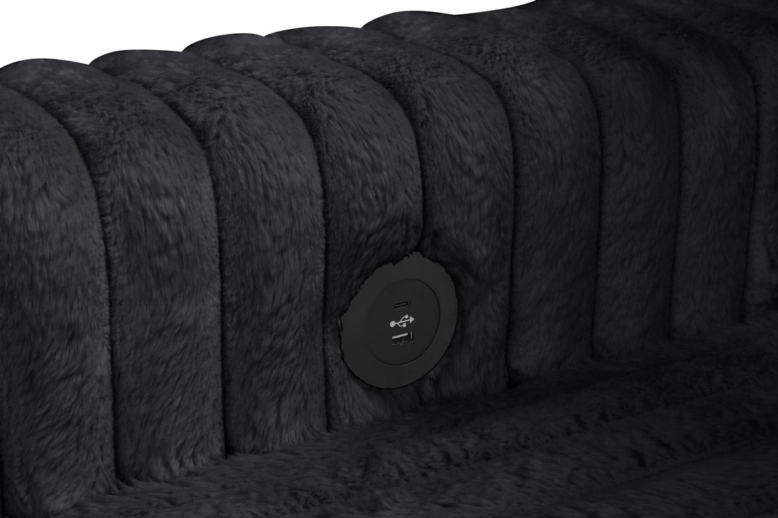 Forever Black Sectional With Pull-Out Bed **NEW ARRIVAL