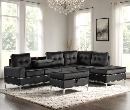 Anserra Black - Sectional