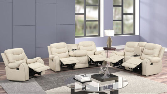 Ashley 2.0 OVERSIZED Cream 3PC Reclining Set