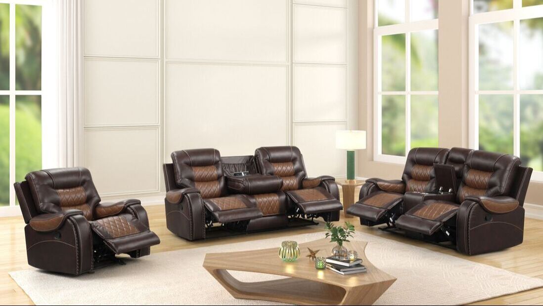 Brown OVERSIZED 3PC Reclining Set