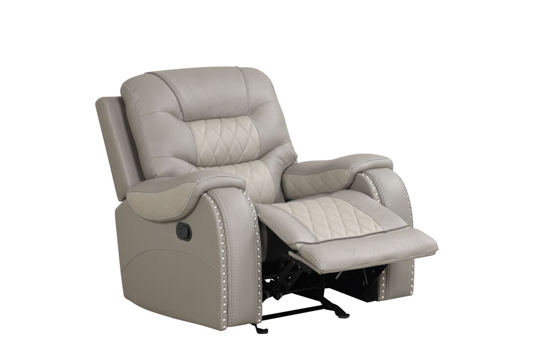 Light Gray OVERSIZED 3PC Reclining Set