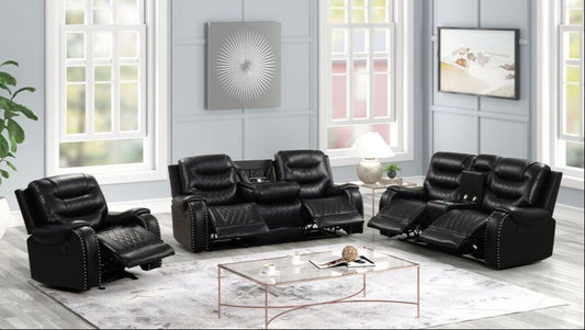 Ashley 2.0 OVERSIZED Black 3PC Reclining Set