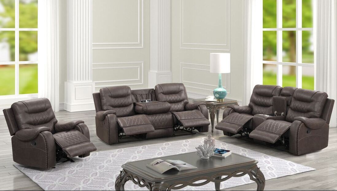 Ashley 3.0 OVERSIZED Chocolate 3PC Reclining Set