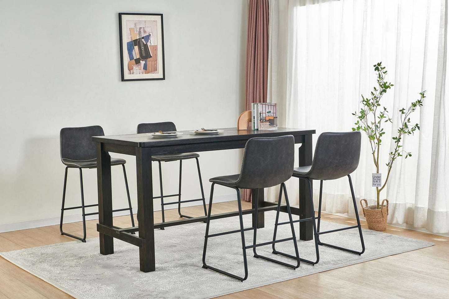 Brooklyn Counter Height 5 Piece Set