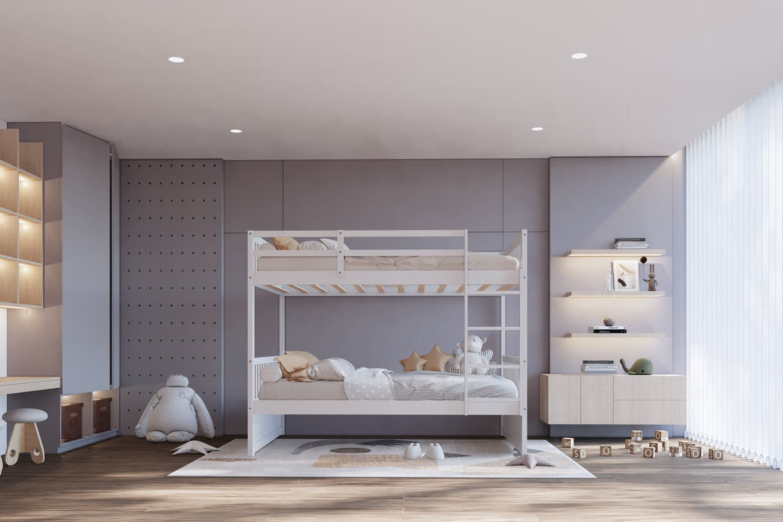 BB10 Twin/Twin Bunk Bed White