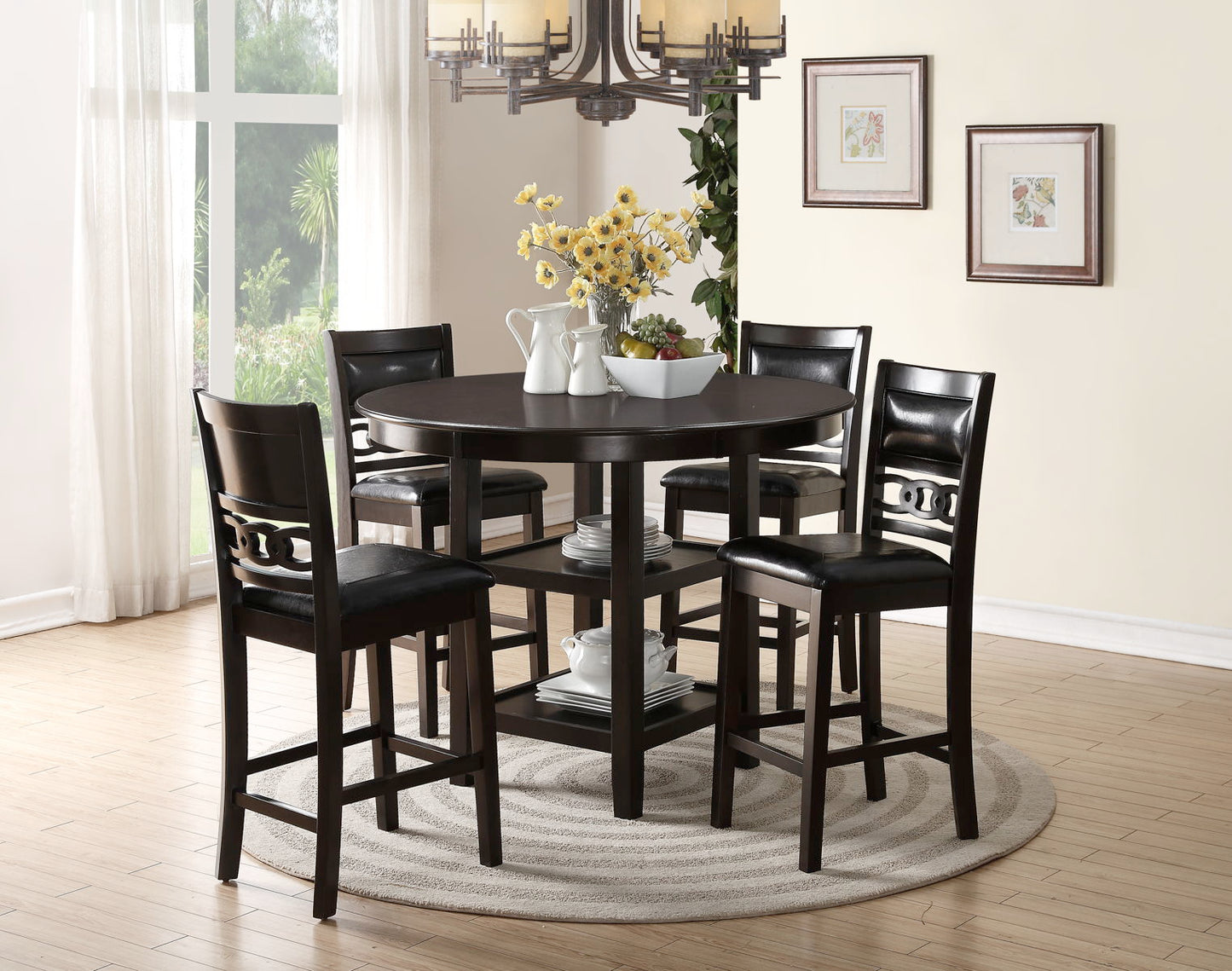 Charlotte Counter Height 5 Piece Set