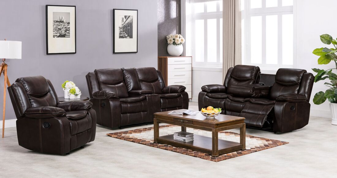 Reno Brown - 3PC Reclining Set