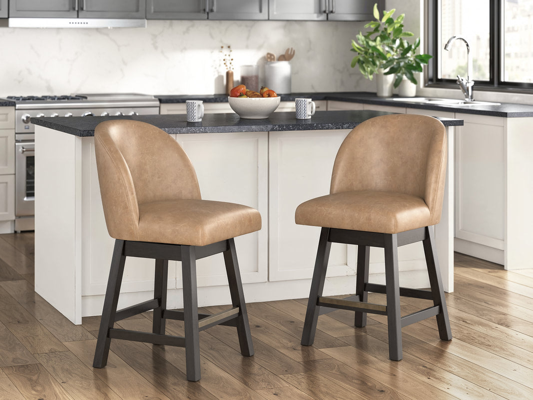 D618-324 - 24" Swivel Barstool (Set of 2)
