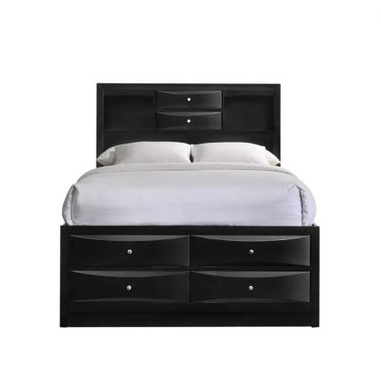 Emily Black 5 Piece Bedroom Set