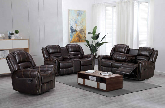 Lexington Brown - 3PC Reclining Living Room