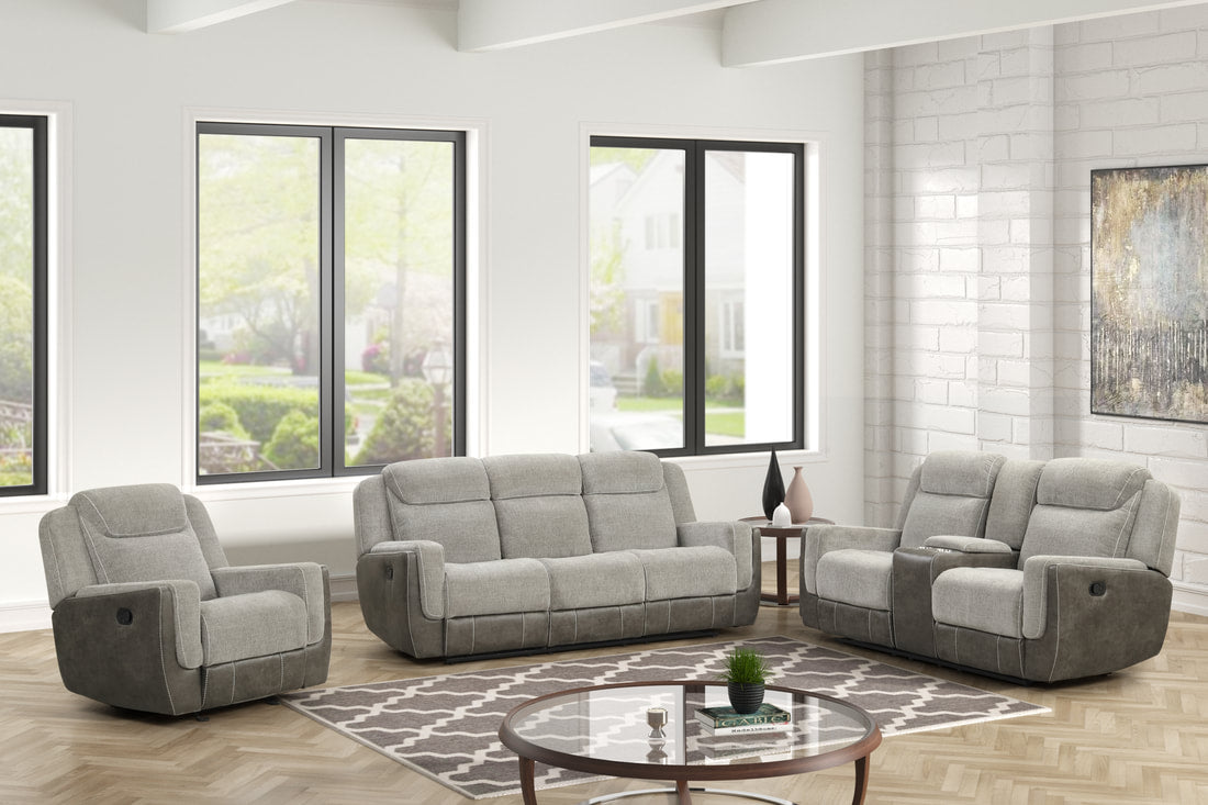 LISA - Gray 3pc Reclining Set