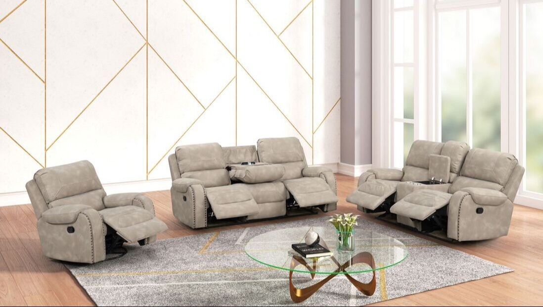 Titan-Stone OVERSIZED 3pc Reclining Set