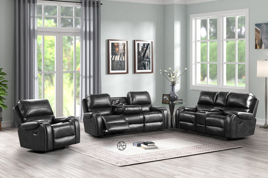 Titan 2.0 OVERSIZED-Black 3pc Reclining Set