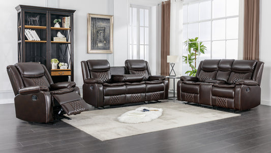 Weston Brown - 3PC Reclining Living Room Set